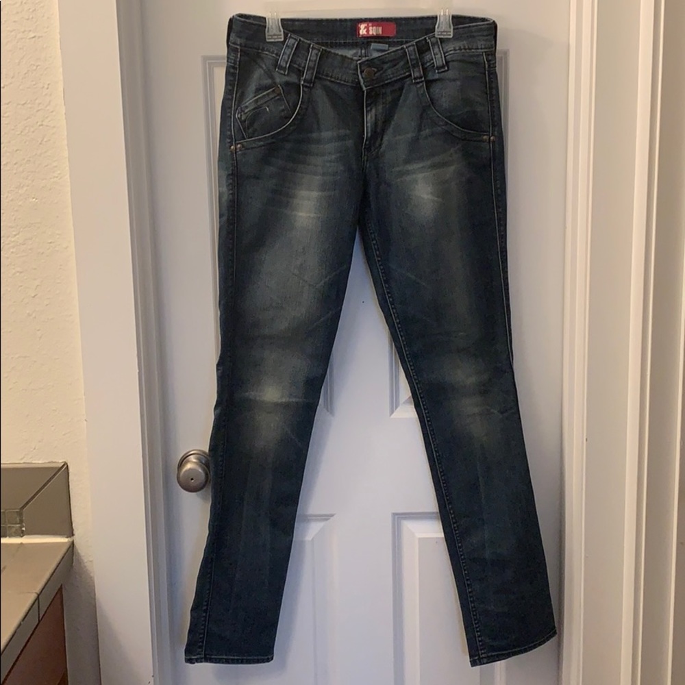 Dark blue denim H&M FIT SQIN jeans